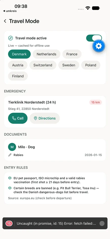 Travel mode: rules for your destination